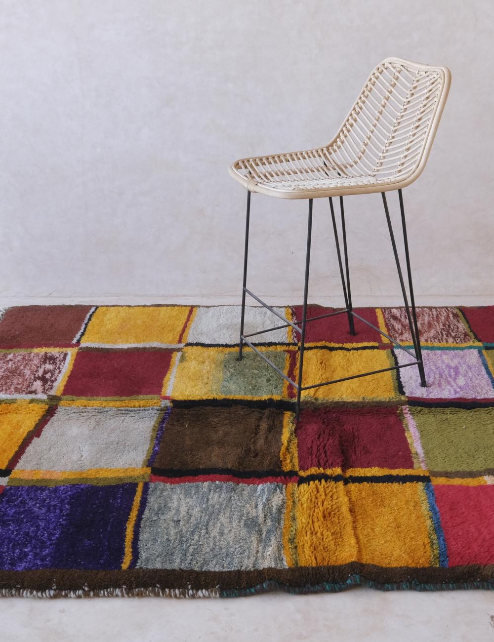 Colorful Beni Mrirt Moroccan Custom Rug