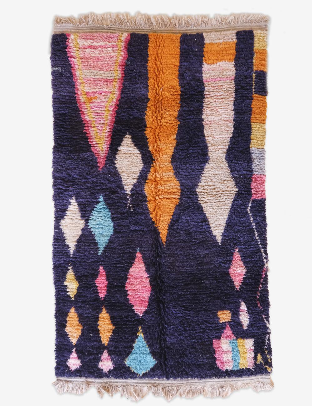 Bespoke Colorful Moroccan Rug - Echoes Of Love 54