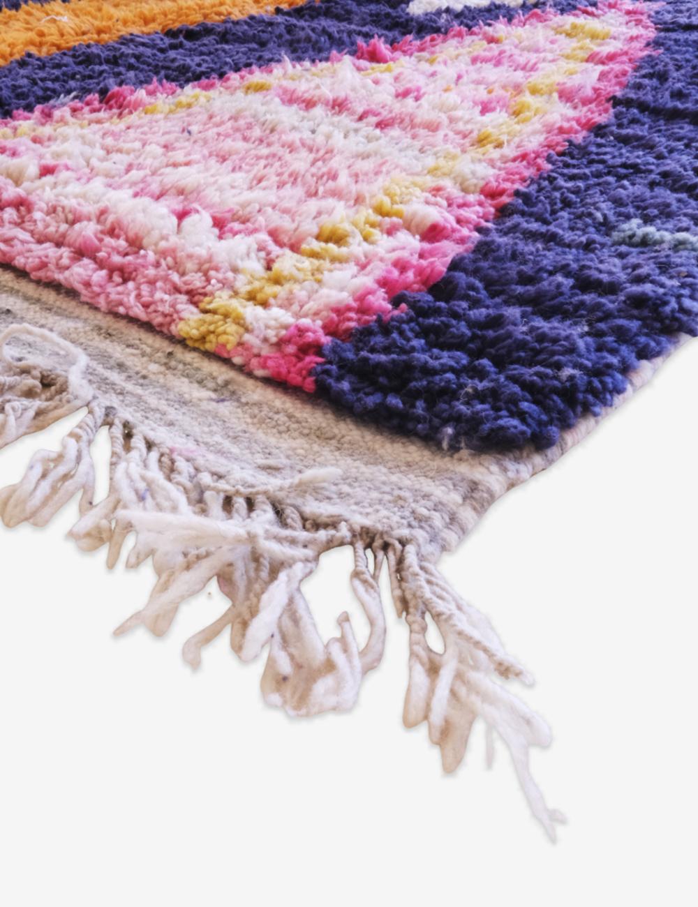 Bespoke Colorful Moroccan Rug - Echoes Of Love 54