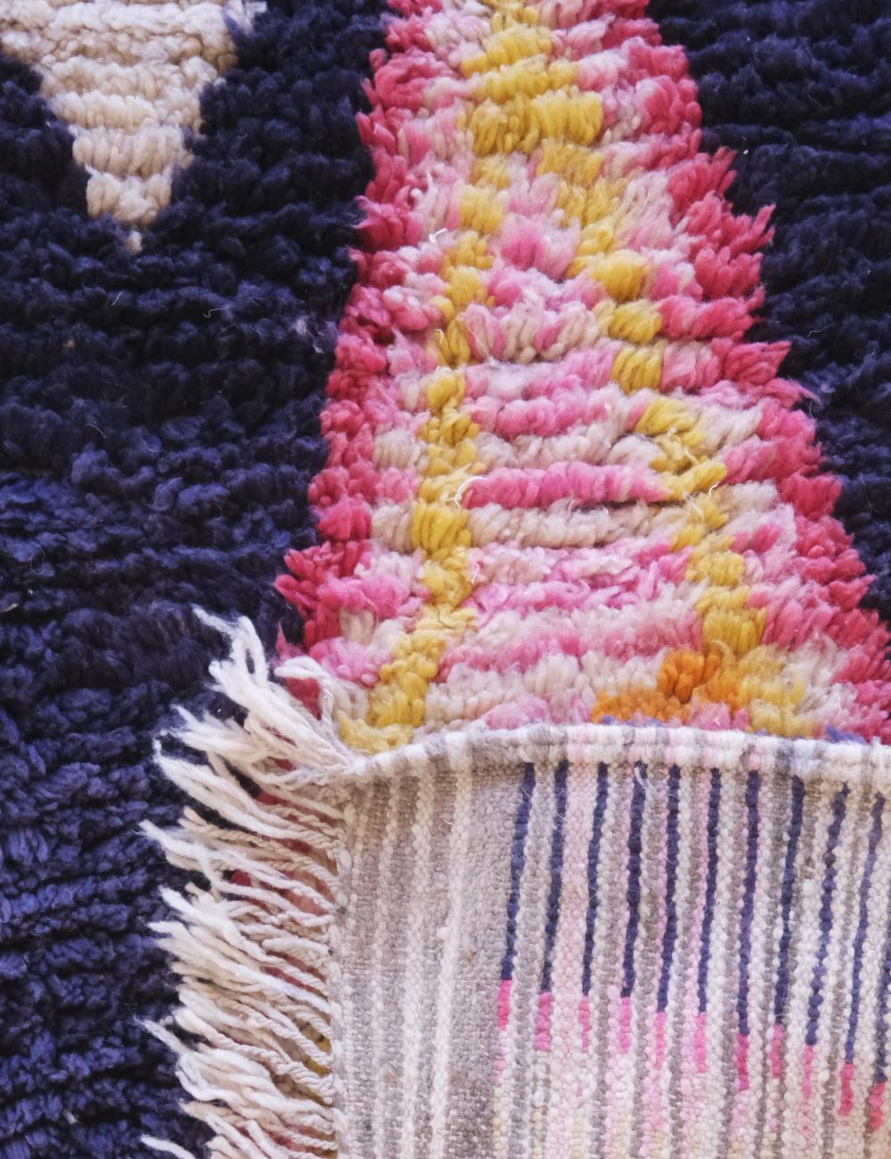 Bespoke Colorful Moroccan Rug - Echoes Of Love 54