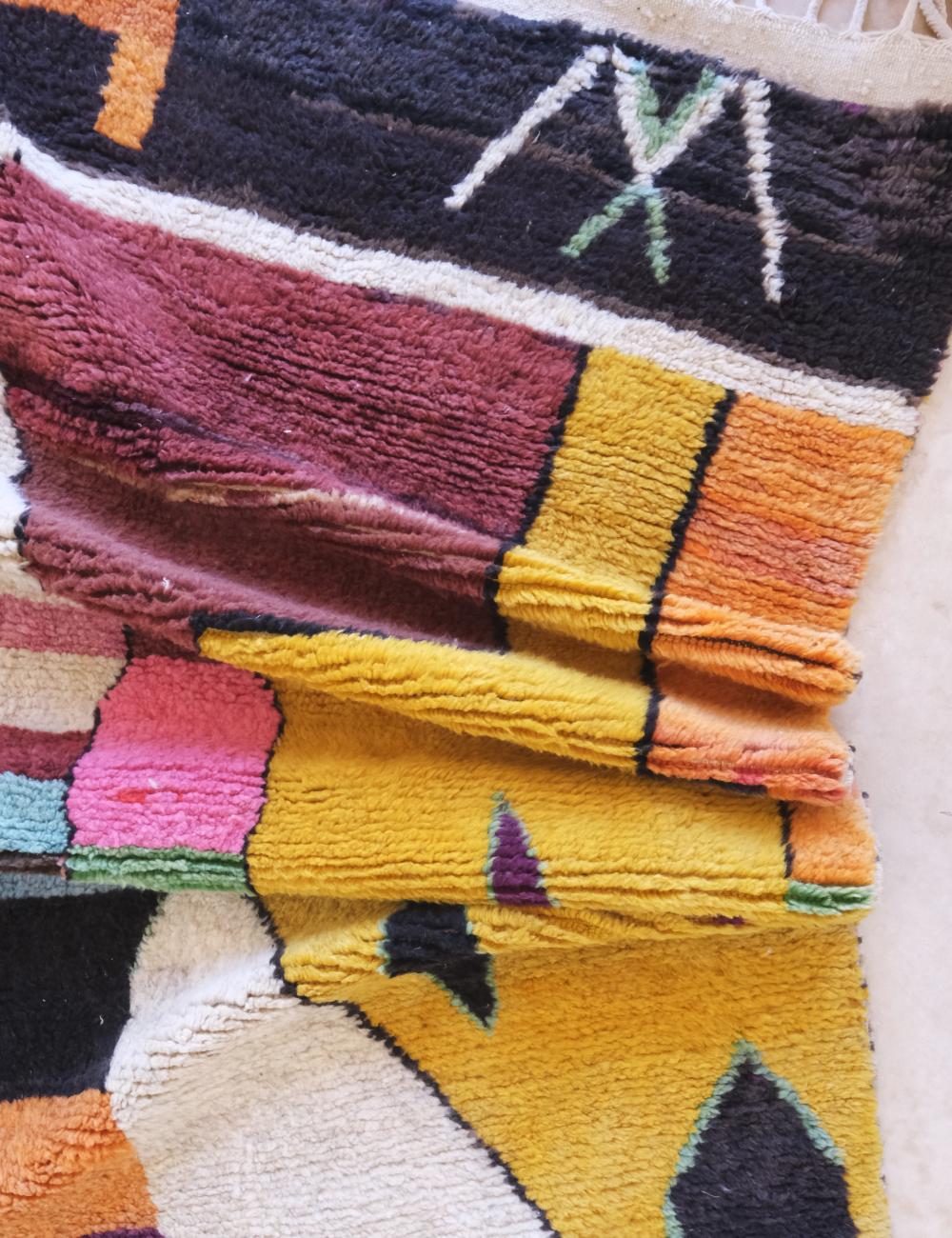 Moroccan Colorful Wool Rug 9.3 x 6.8 ft / 283 x 210 cm