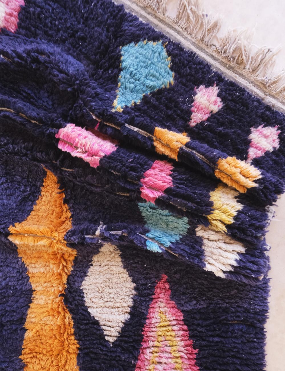 Bespoke Colorful Moroccan Rug - Echoes Of Love 54
