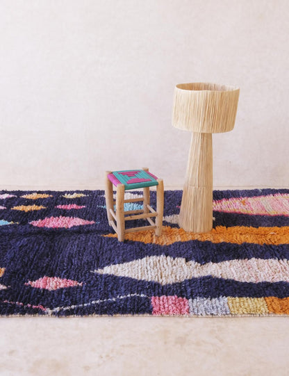 Bespoke Colorful Moroccan Rug - Echoes Of Love 54