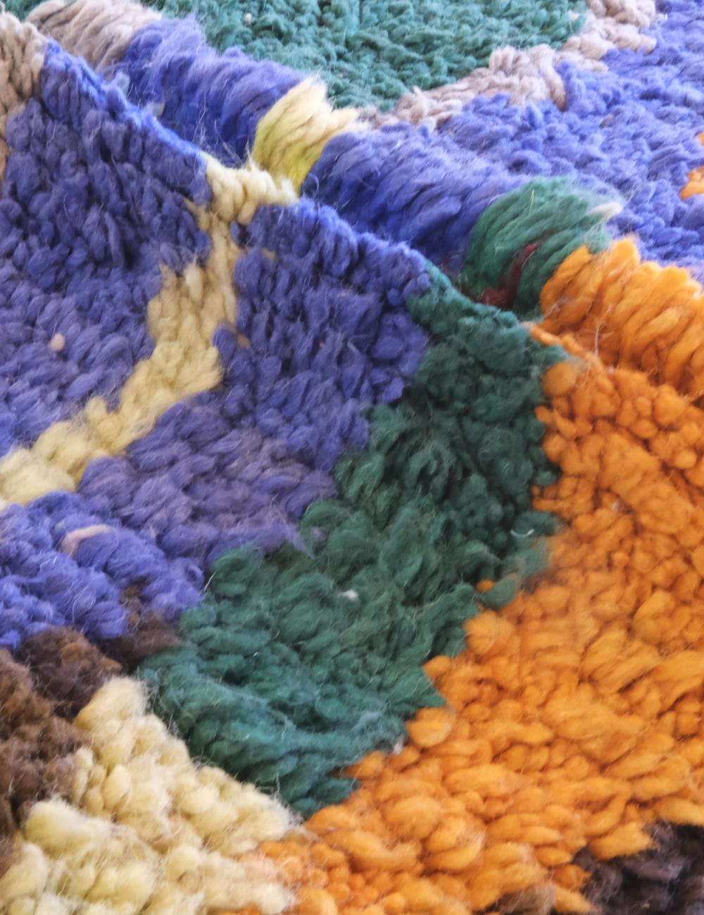 Moroccan Colorful Wool Runner Rug 14.9 x 2.5 ft / 453 x 79 cm