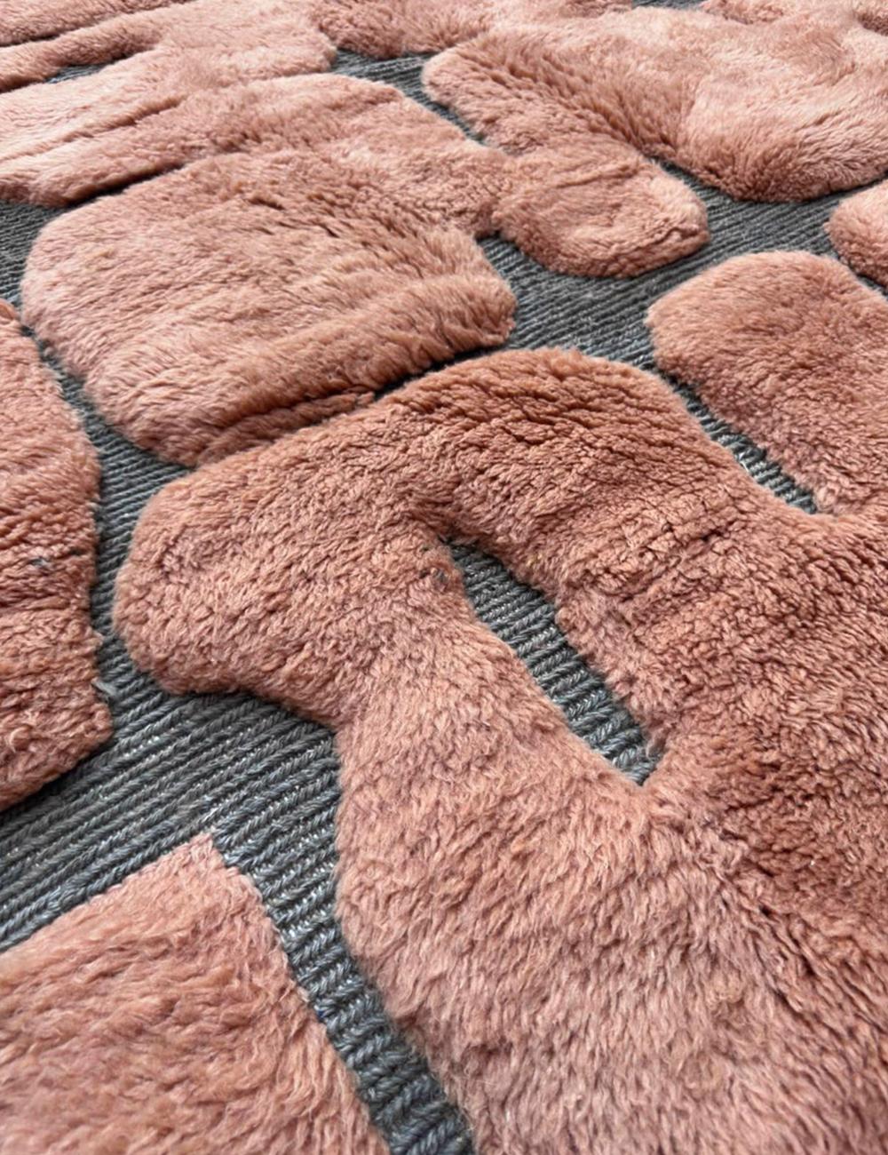 Neutral Beni Mrirt  handmade Moroccan Rug