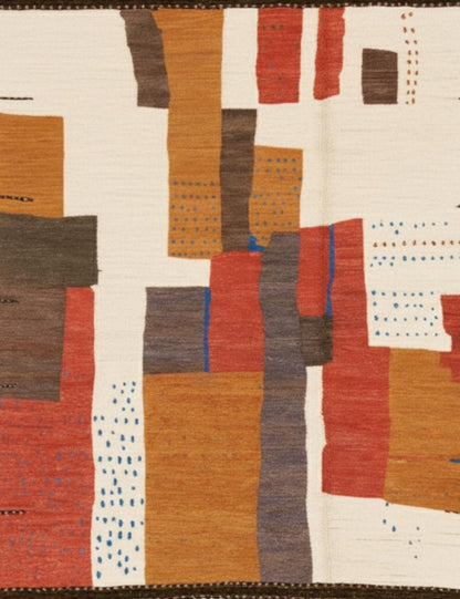 Abstract Beni Mrirt Moroccan Rug - forma 106