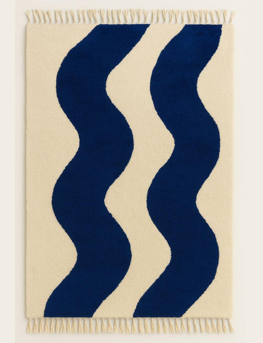 Custom Wavy Moroccan Rug - forma 64