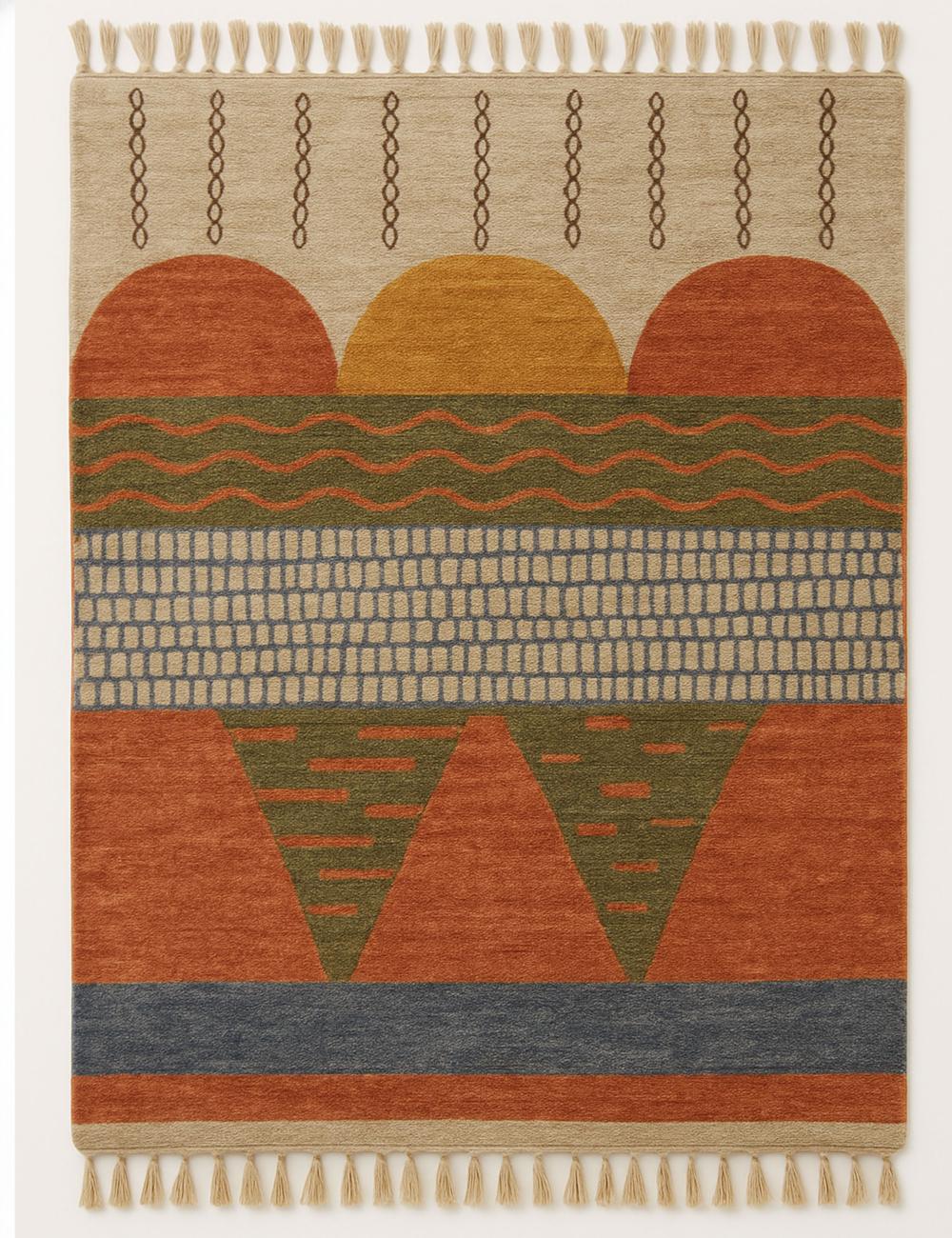 Earth Tone Beni Mrirt Moroccan Rug - Echoes Of Love 61