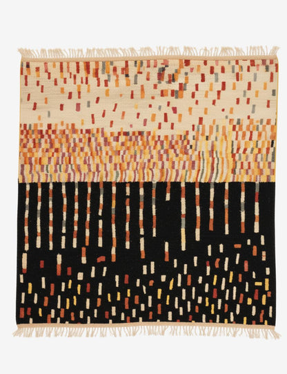Custom Abstract Beni Mrirt Moroccan Rug - forma 107