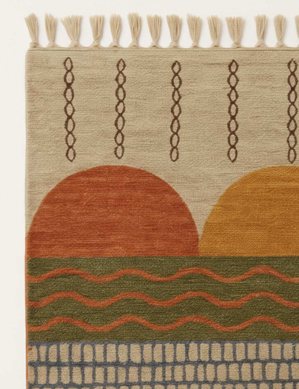 Earth Tone Beni Mrirt Moroccan Rug - Echoes Of Love 61