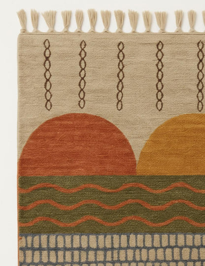 Earth Tone Beni Mrirt Moroccan Rug - Echoes Of Love 61