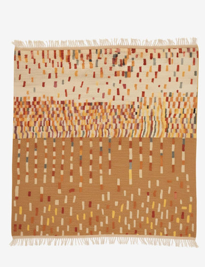 Custom Abstract Beni Mrirt Moroccan Rug - forma 107