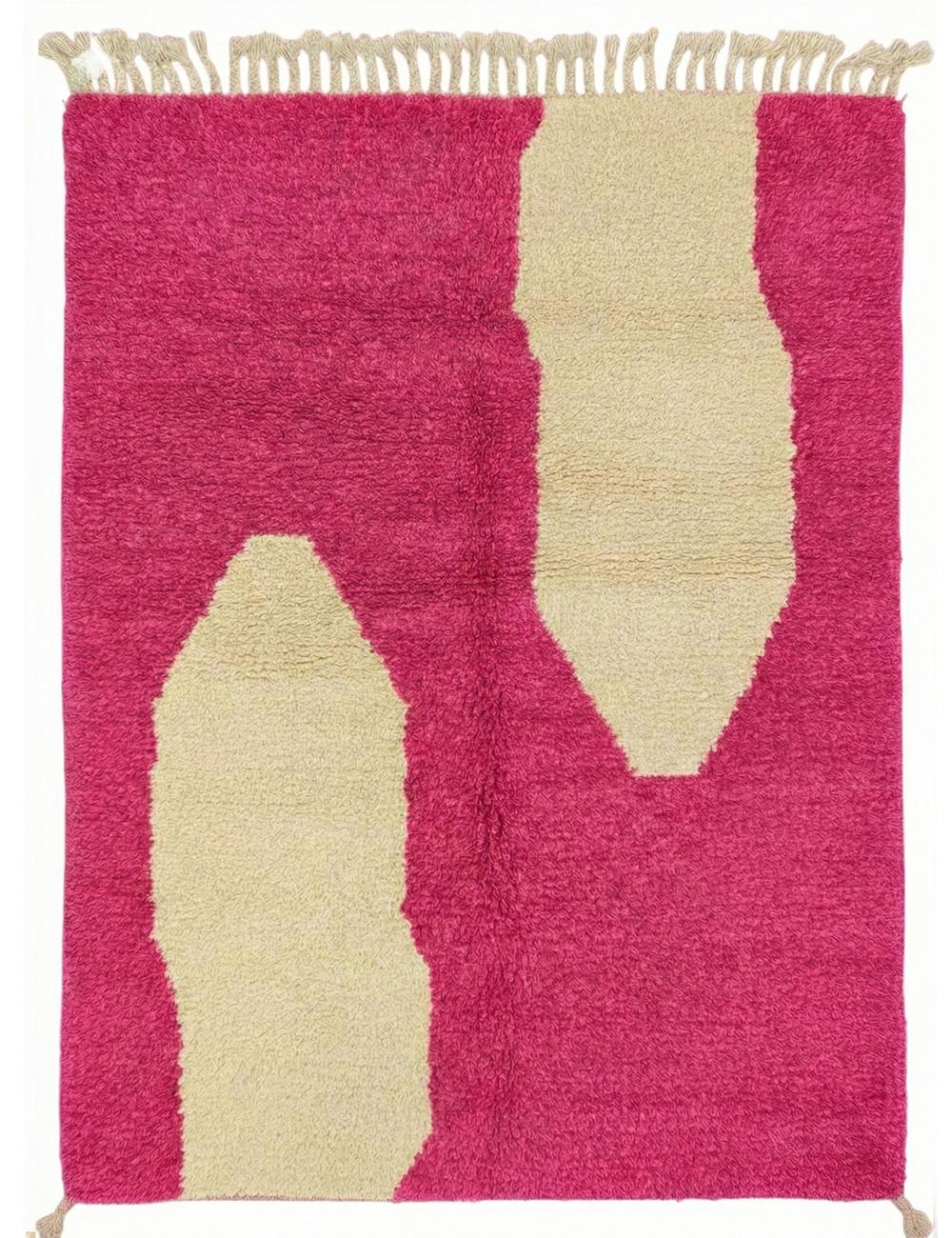 Organic Custom Moroccan Wool Rug - Echoes Of Love 33