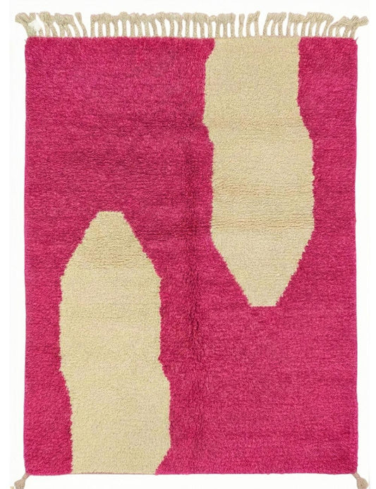 Organic Custom Moroccan Wool Rug - Echoes Of Love 33
