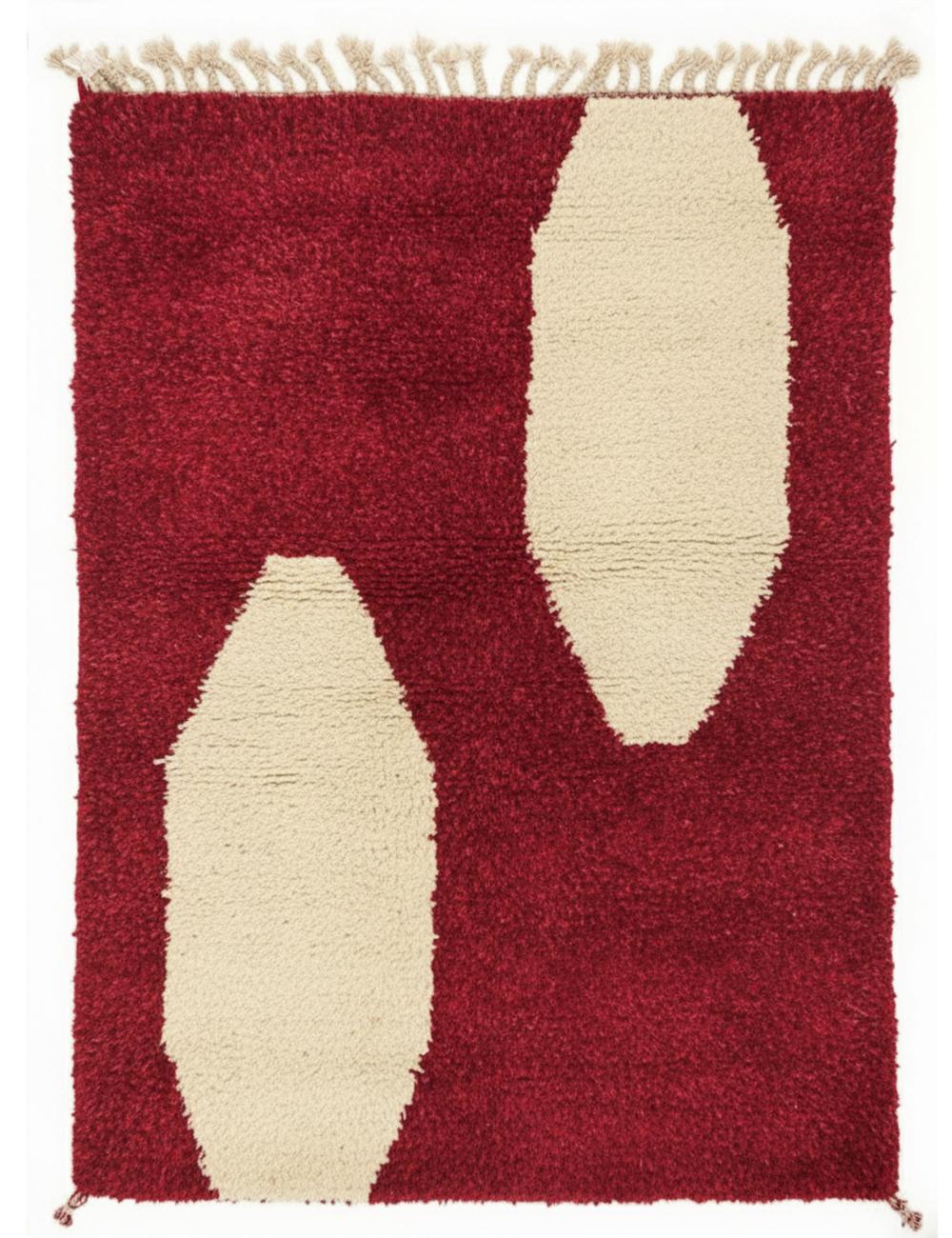 Organic Custom Moroccan Wool Rug - Echoes Of Love 33