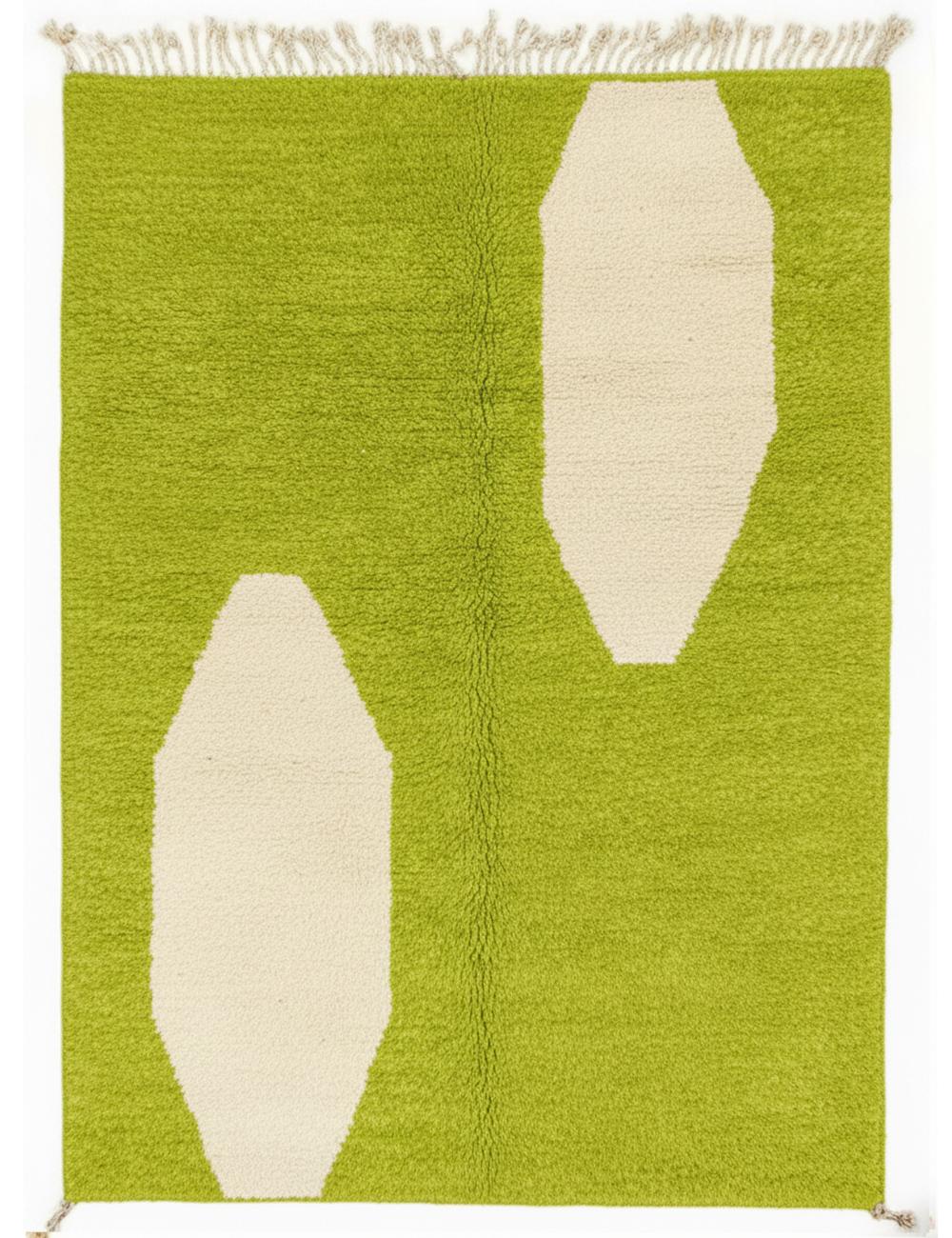 Organic Custom Moroccan Wool Rug - Echoes Of Love 33