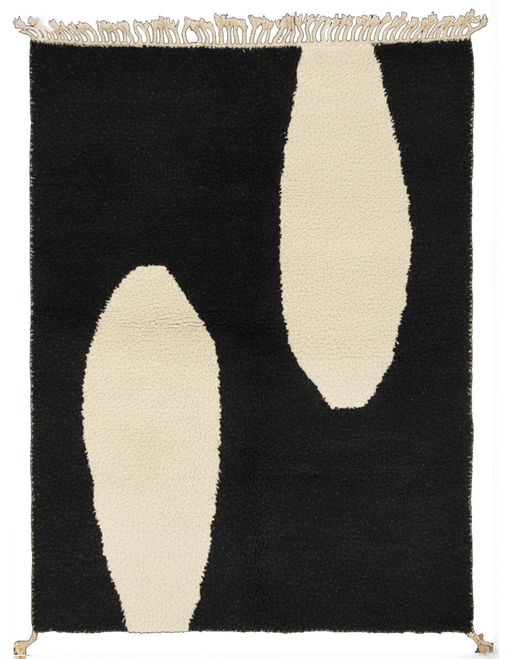 Organic Custom Moroccan Wool Rug - Echoes Of Love 33