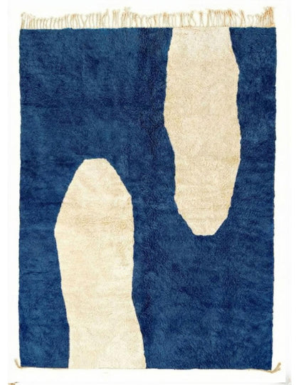 Organic Custom Moroccan Wool Rug - Echoes Of Love 33