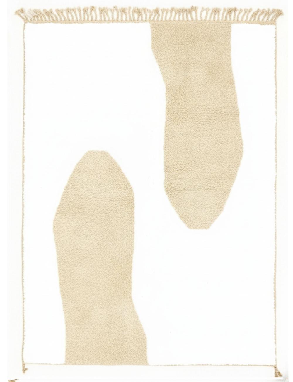 Organic Custom Moroccan Wool Rug - Echoes Of Love 33