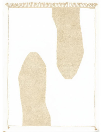 Organic Custom Moroccan Wool Rug - Echoes Of Love 33