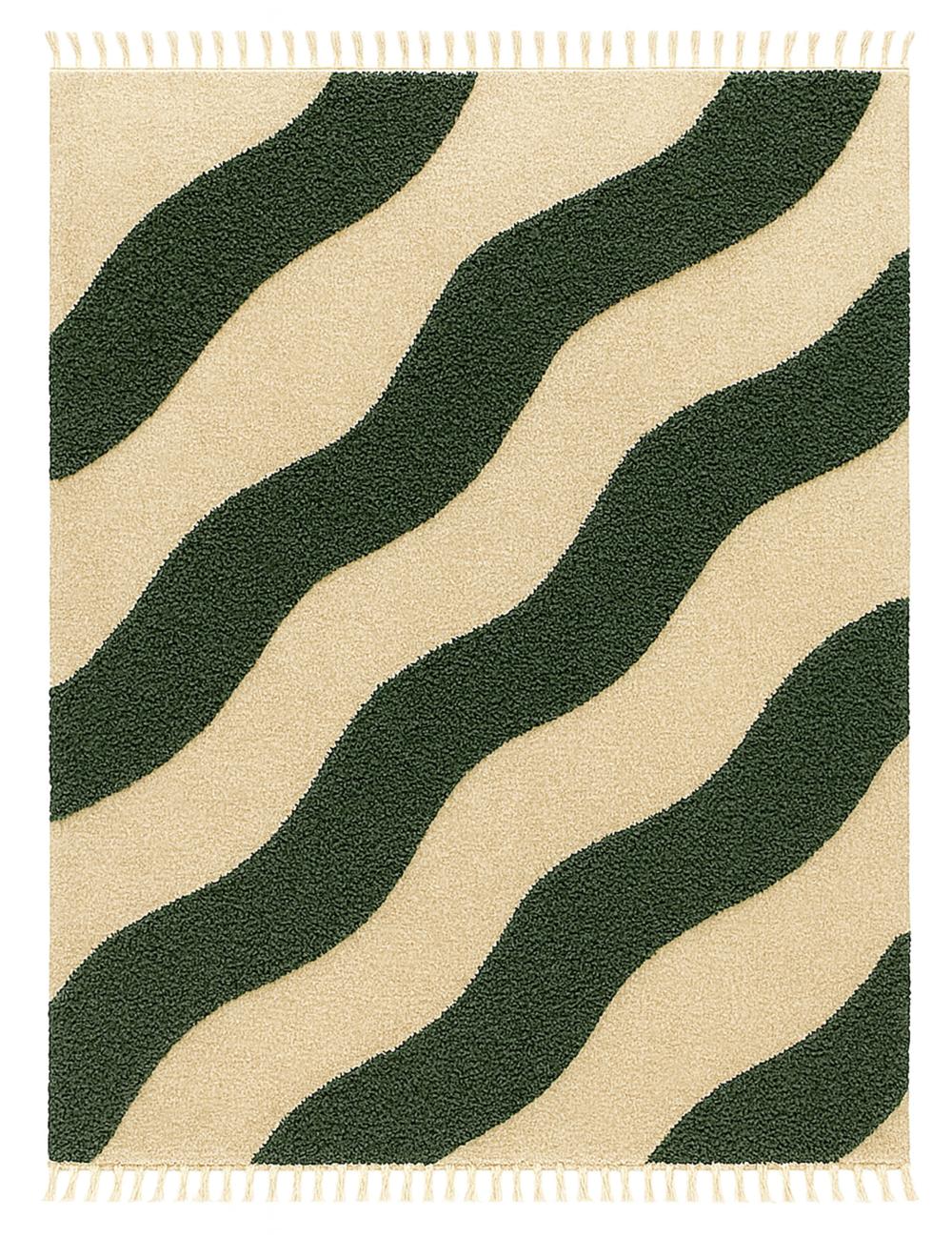 Moroccan Wavy Stripe Custom Rug - Forma 10