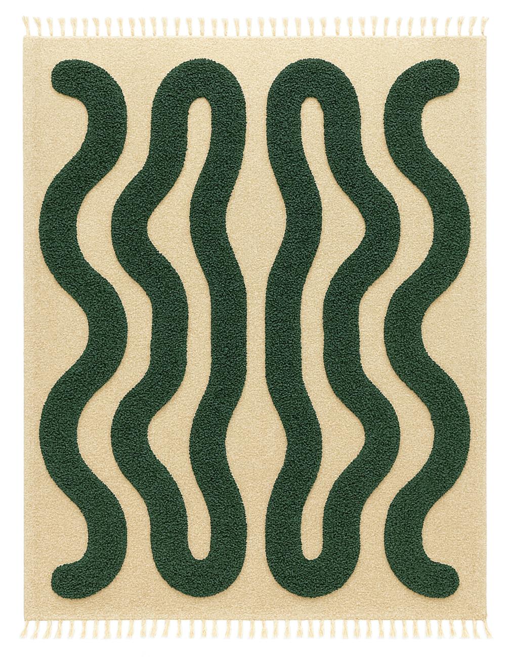 Wavy Custom Moroccan Berber Rug - Forma 11