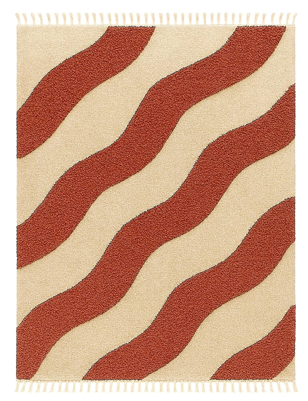 Moroccan Wavy Stripe Custom Rug - Forma 10