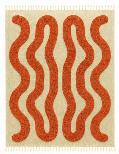 Wavy Custom Moroccan Berber Rug - Forma 11