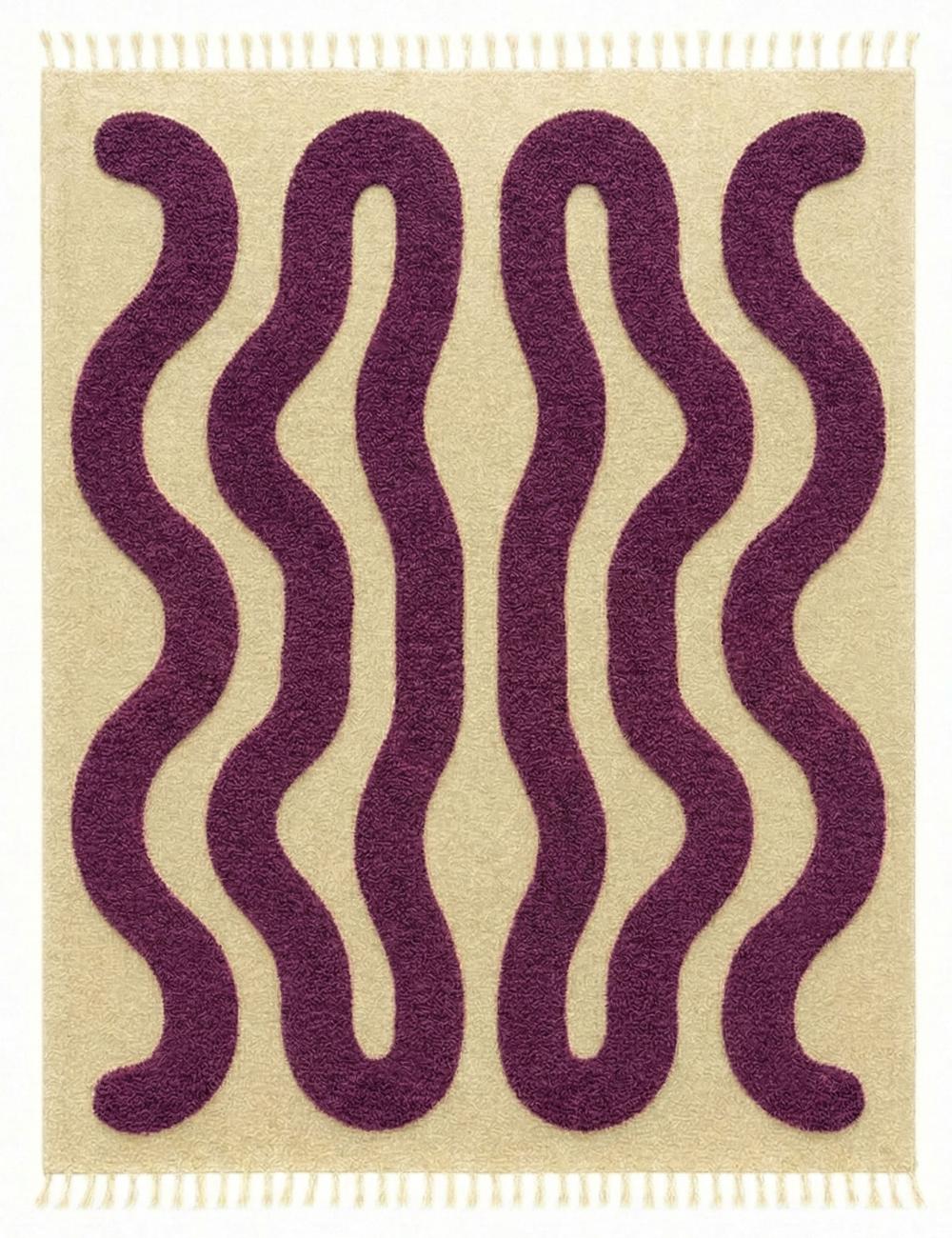 Wavy Custom Moroccan Berber Rug - Forma 11