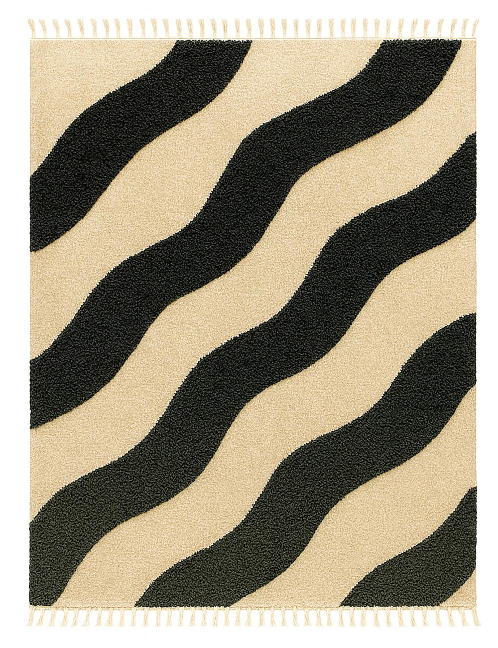 Moroccan Wavy Stripe Custom Rug - Forma 10