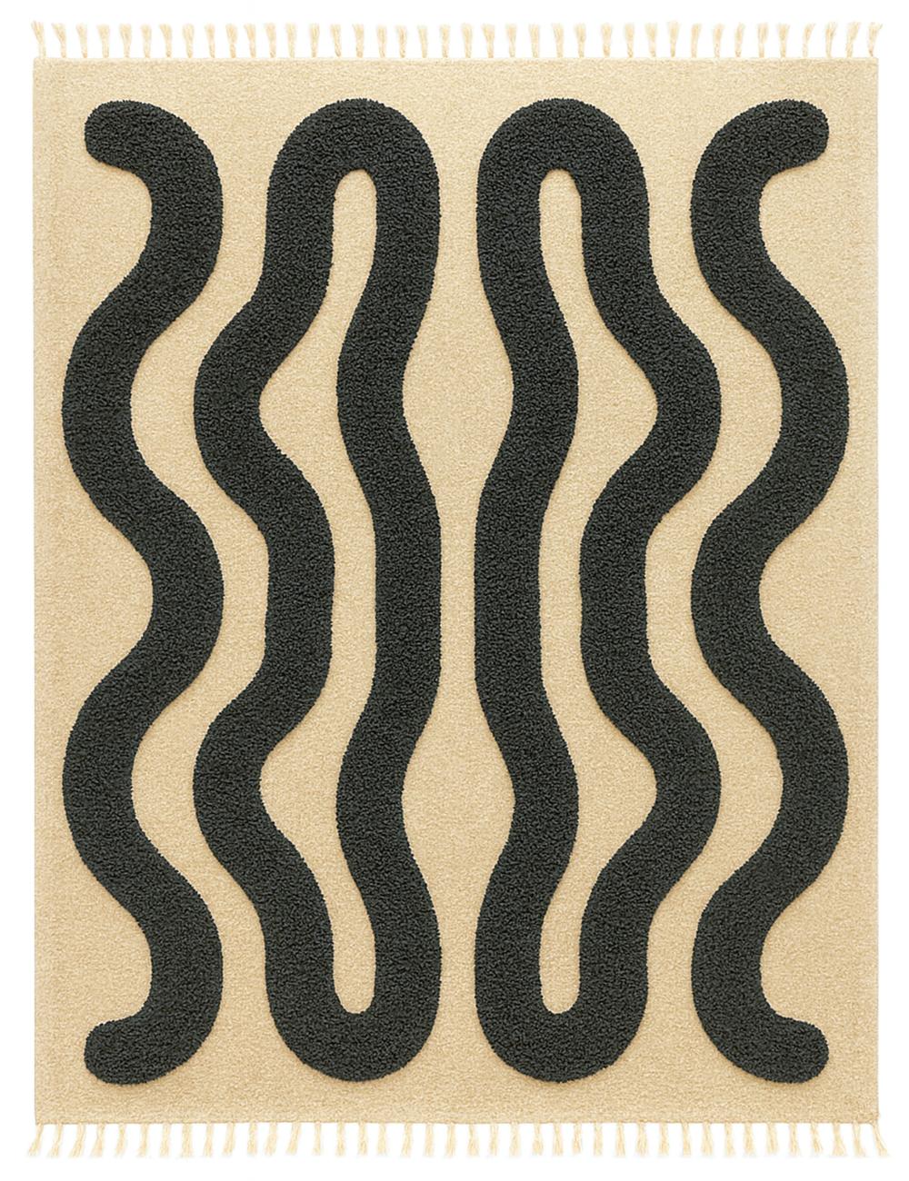 Wavy Custom Moroccan Berber Rug - Forma 11