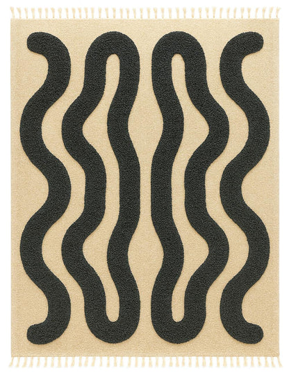 Wavy Custom Moroccan Berber Rug - Forma 11