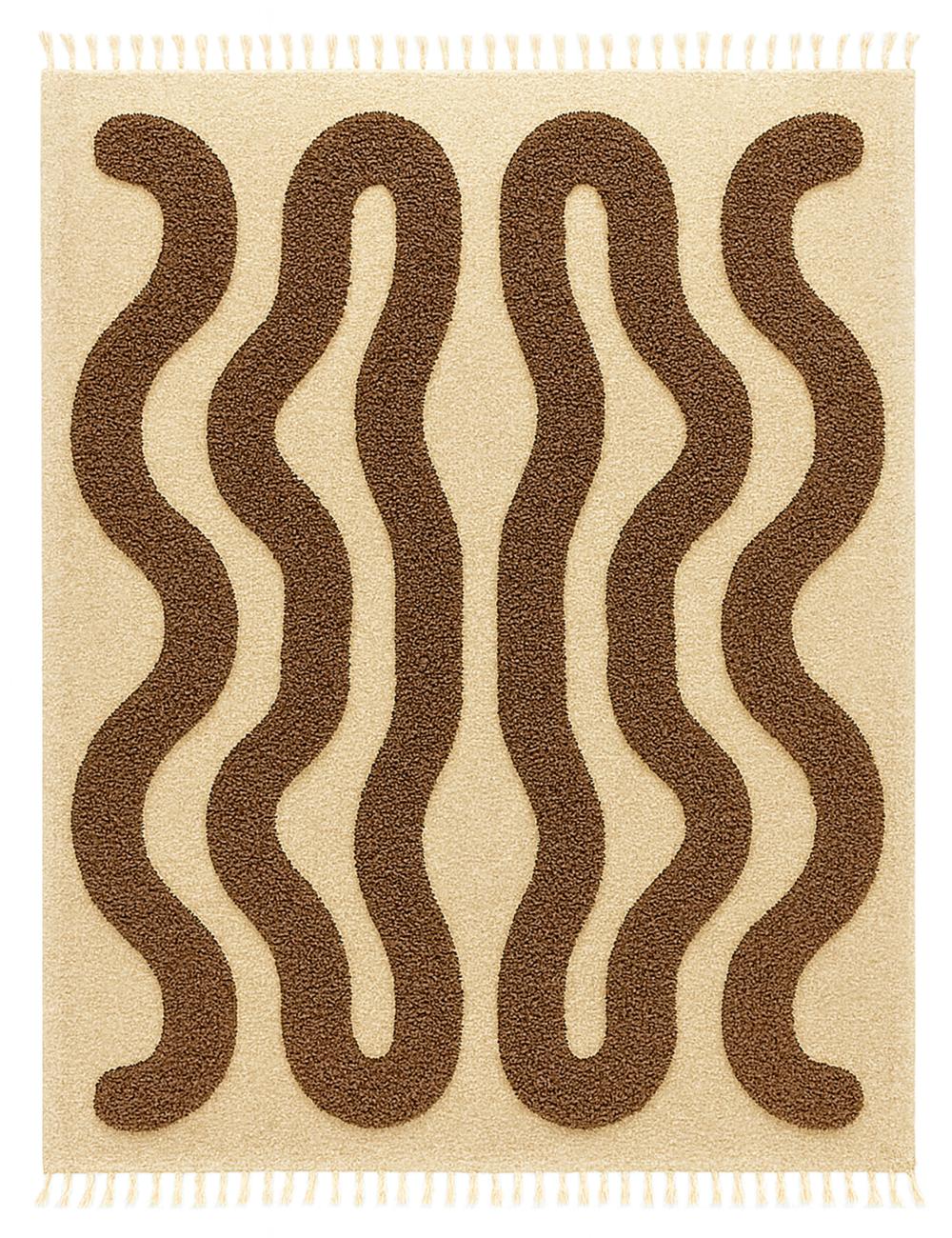 Wavy Custom Moroccan Berber Rug - Forma 11
