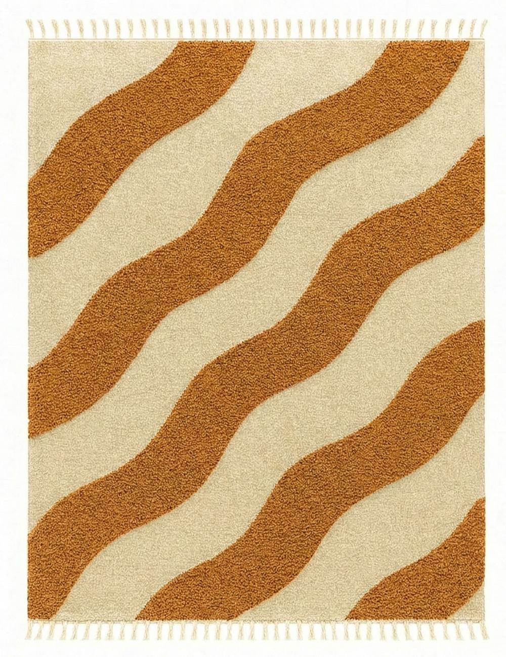 Moroccan Wavy Stripe Custom Rug - Forma 10