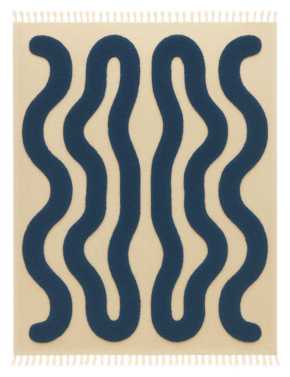 Wavy Custom Moroccan Berber Rug - Forma 11