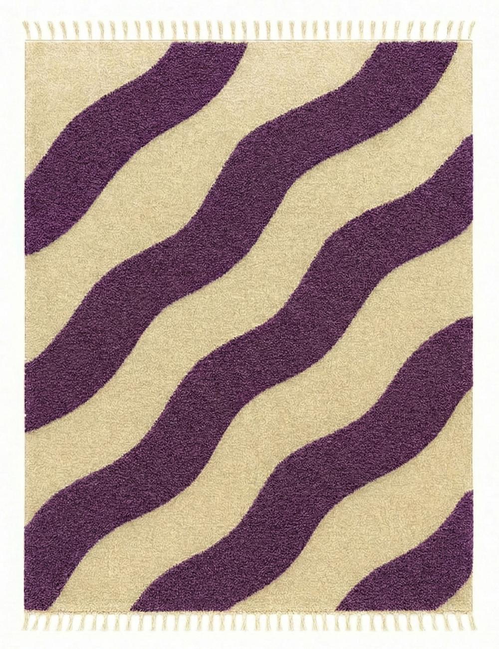 Moroccan Wavy Stripe Custom Rug - Forma 10