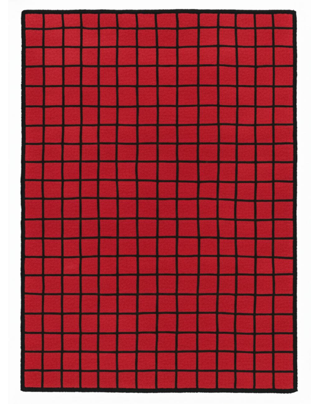 Custom Grid Moroccan Wool Rug - Forma 35