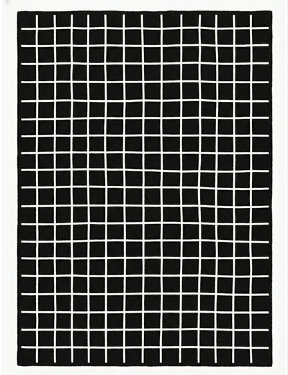 Custom Grid Moroccan Wool Rug - Forma 35