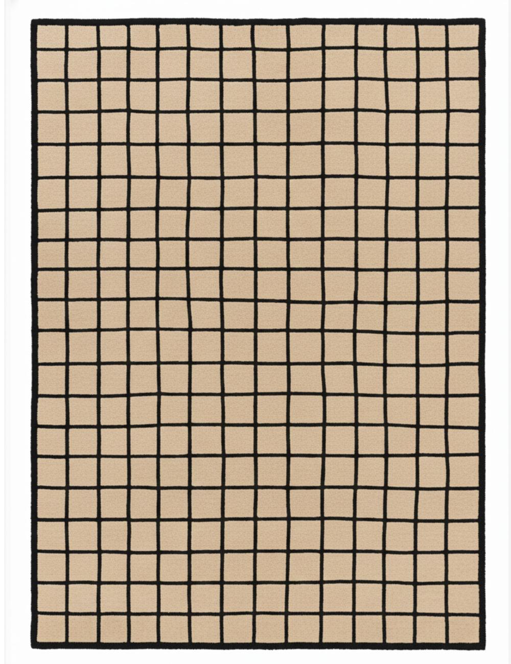 Custom Grid Moroccan Wool Rug - Forma 35