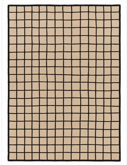 Custom Grid Moroccan Wool Rug - Forma 35