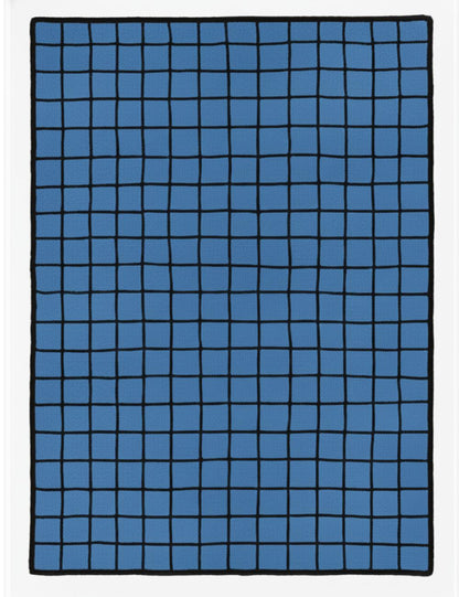 Custom Grid Moroccan Wool Rug - Forma 35