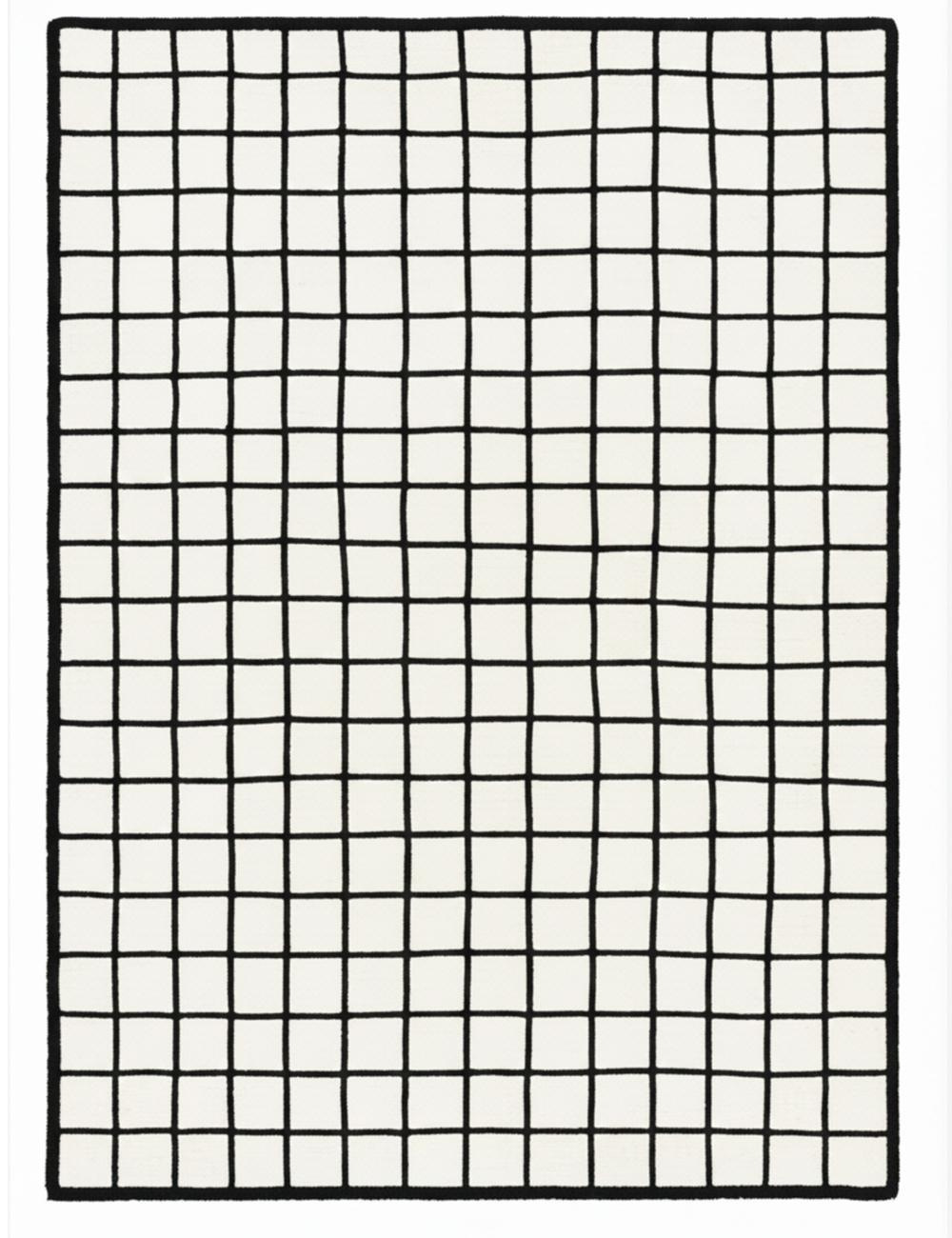 Custom Grid Moroccan Wool Rug - Forma 35