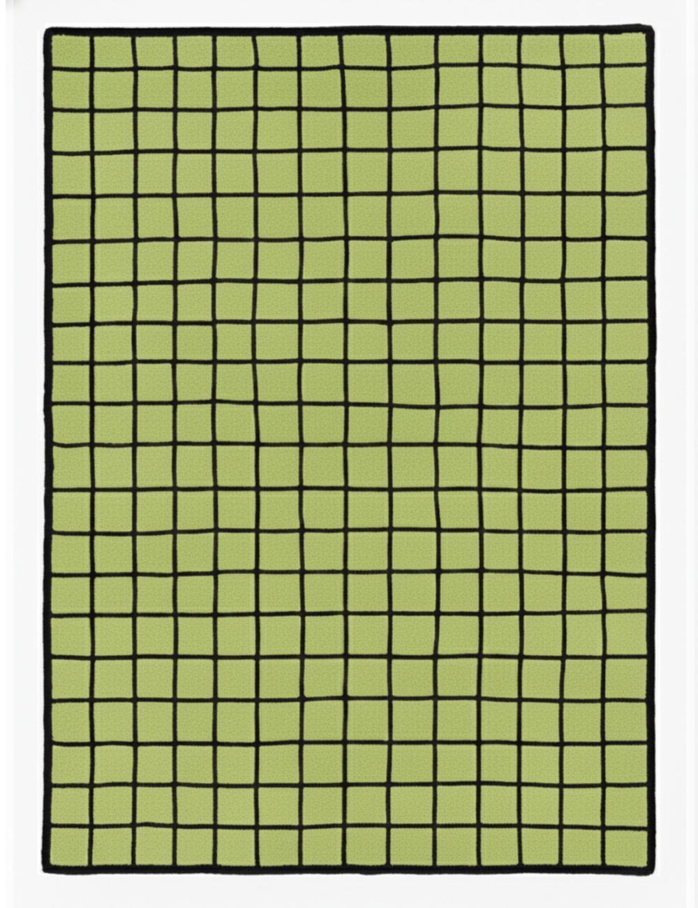 Custom Grid Moroccan Wool Rug - Forma 35