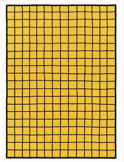 Custom Grid Moroccan Wool Rug - Forma 35