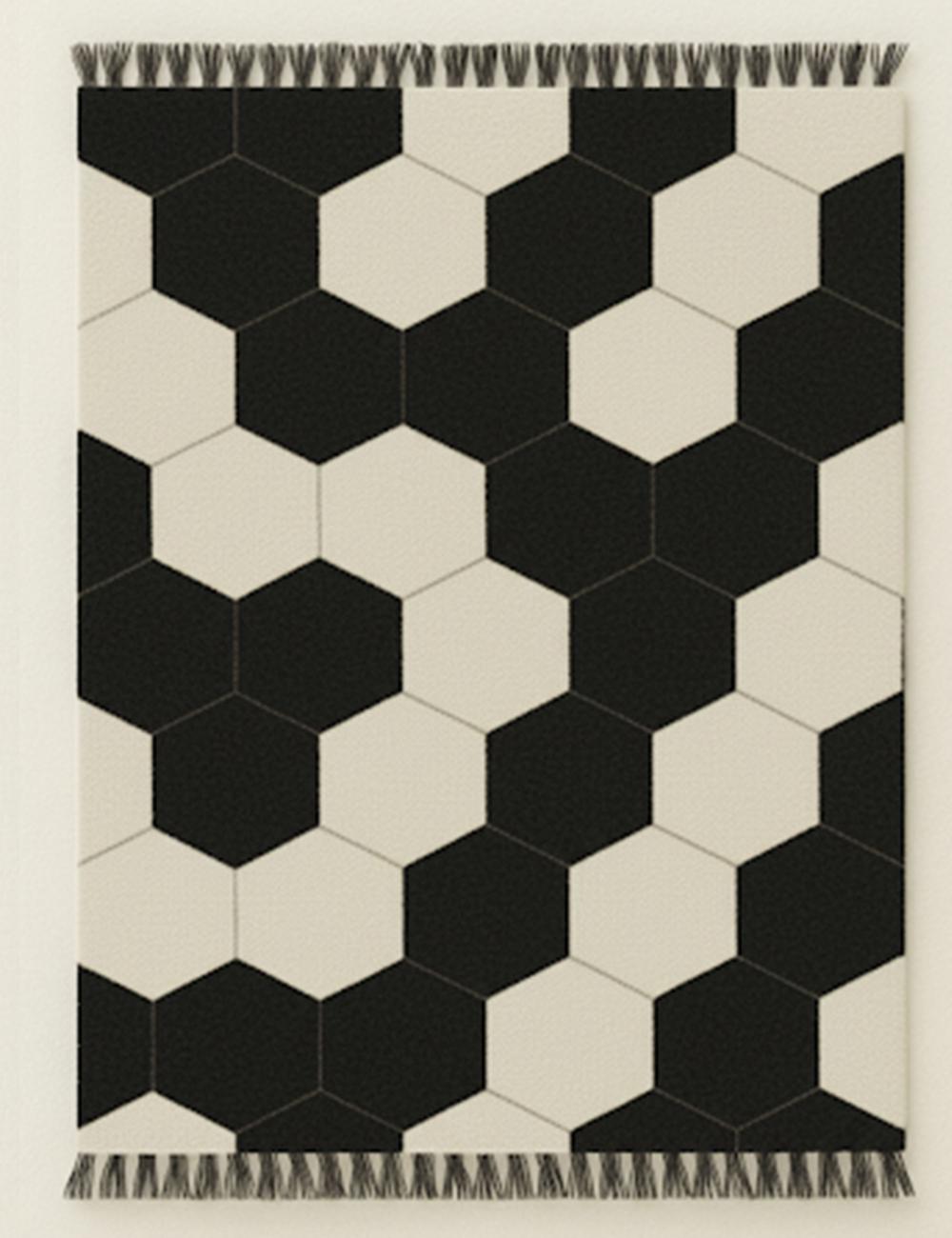 Moroccan Modern Hexagon Rug - Forma 13