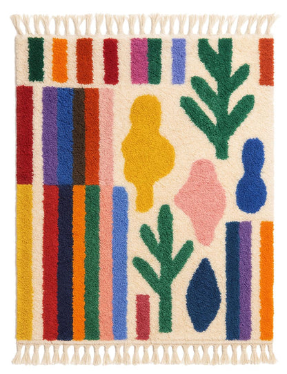Custom Moroccan Wool Rug - Echoes Of Love 02 - Surcoma