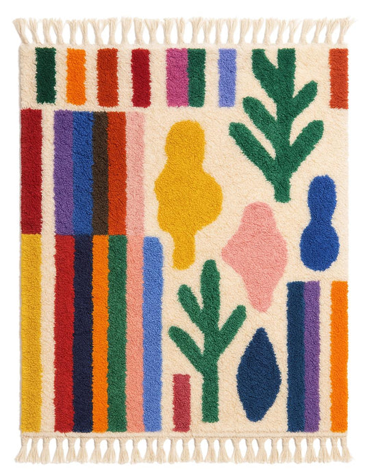 Custom Moroccan Wool Rug - Echoes Of Love 02