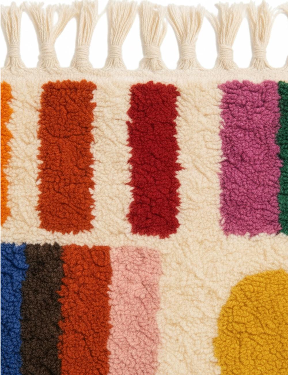 Custom Moroccan Wool Rug - Echoes Of Love 02