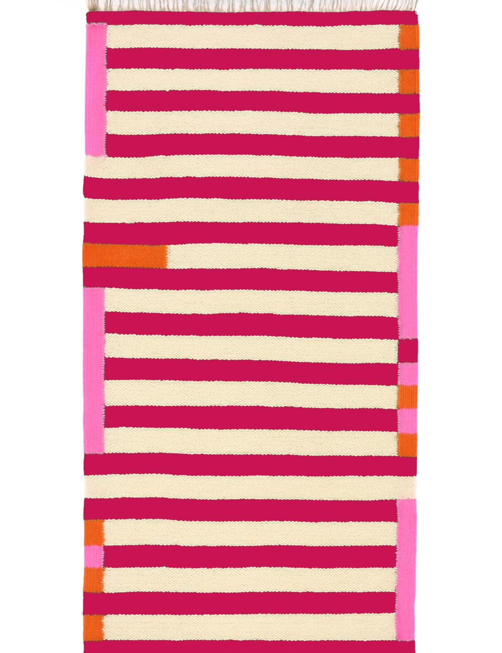 Flatwoven Custom Moroccan Wool Kilim Rug - Forma 30