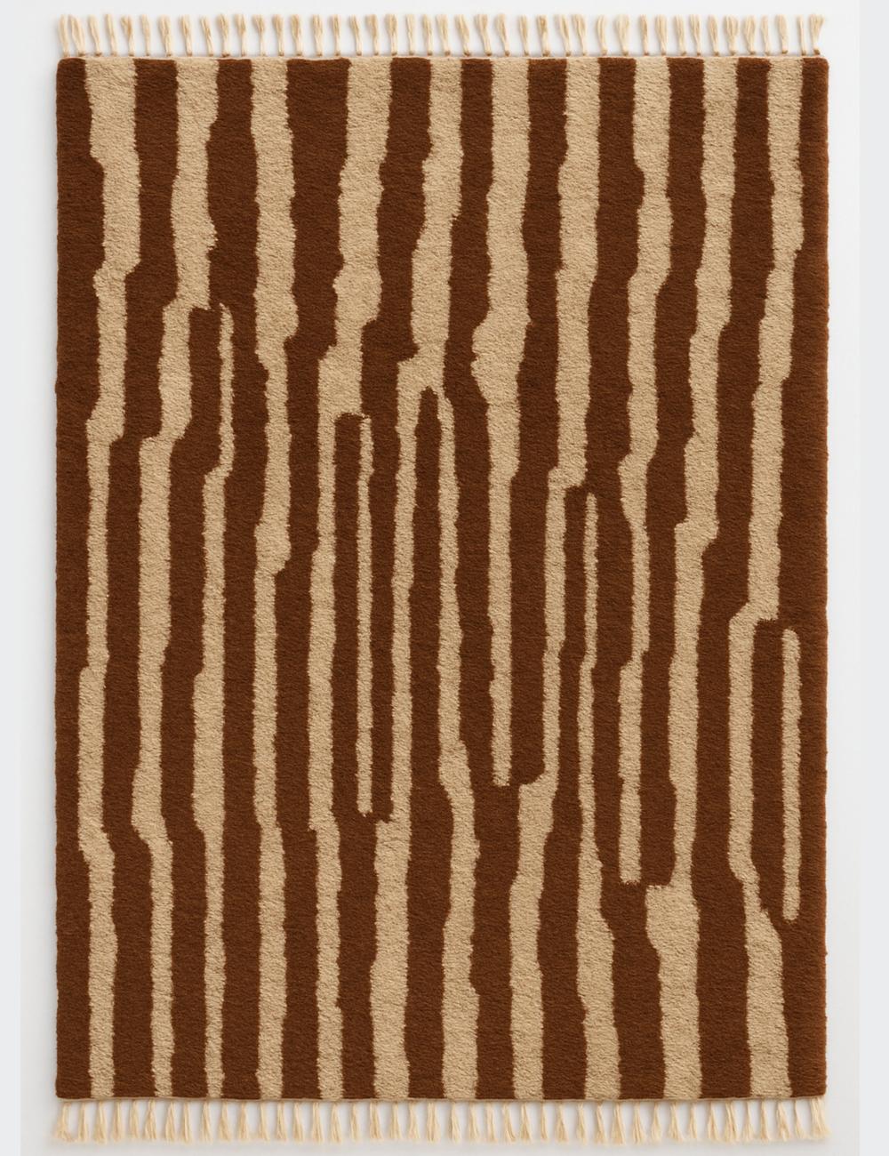 Minimalist Moroccan Wool Rug - Forma 25